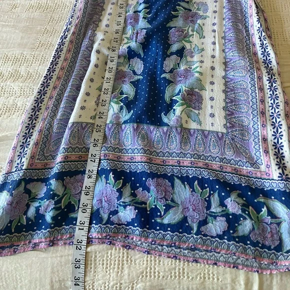 AEROPASTLE White and Blue Floral Shift Dress Size S (Like XS-S) - Picture 9 of 12